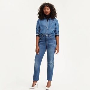 NWT Levi's 501 High-rise Straight leg button-fly